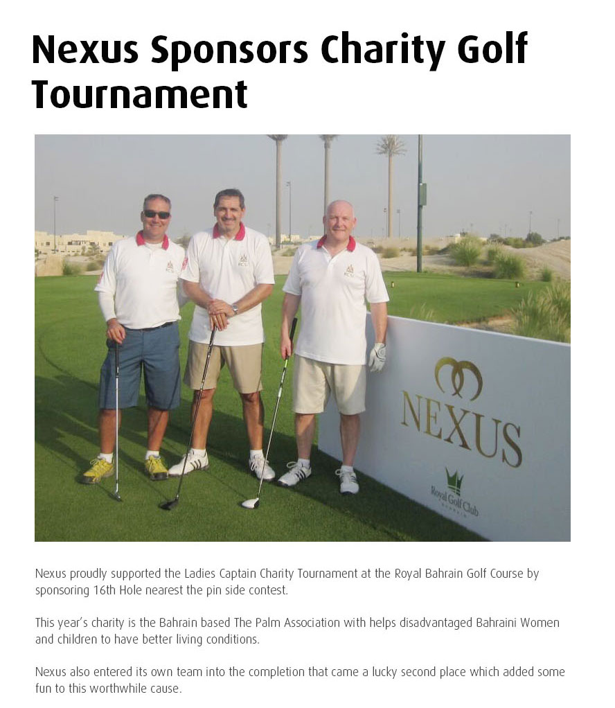 Nexus Charity Golf Bahrain